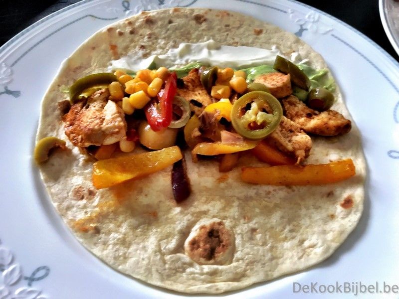 Fajita's met kip