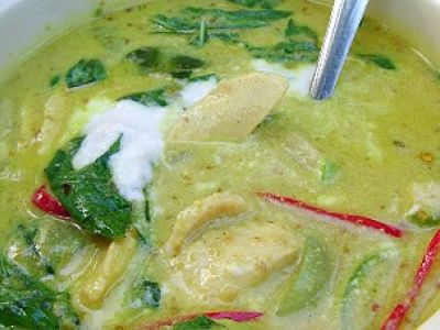 Kip groene curry met kokos