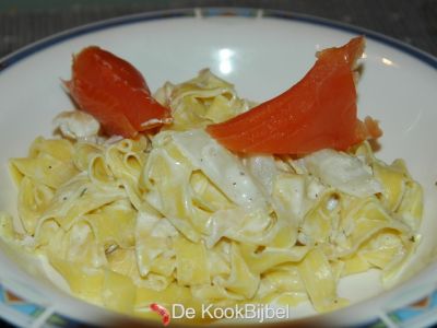 Tagliatele Zalm & asperges