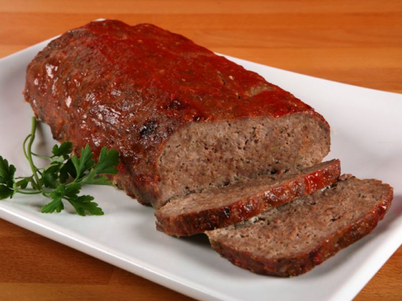 Meatloaf with chili sauce
