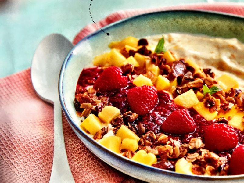 Mangobowl met huisgemaakte granola