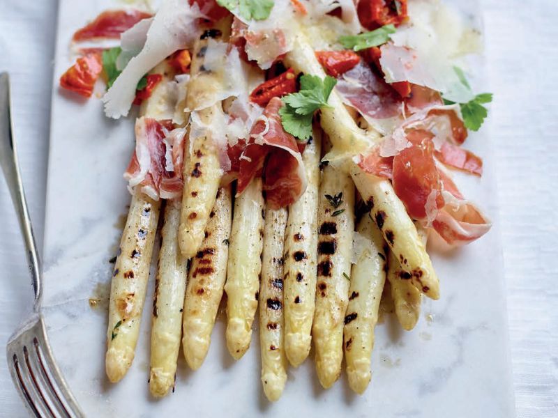 Gegrilde asperges met Pata Negra