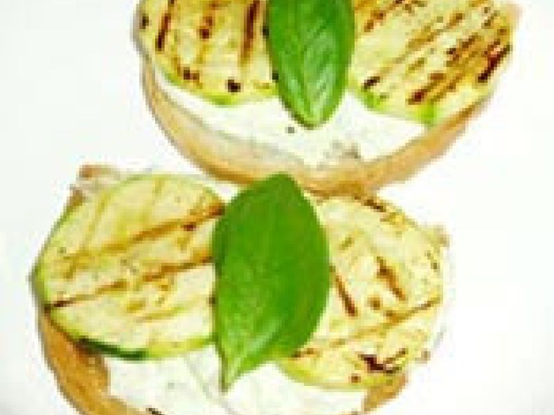 Bruchetta met gegrilde courgettes