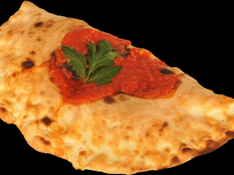 Pizza Calzone with Italian vegetables