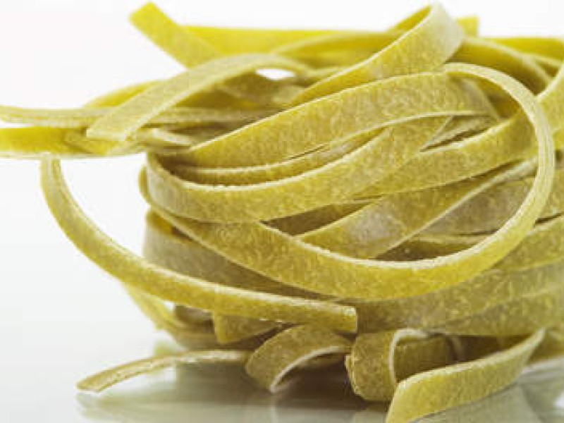 Tagliatelle met courgette en worst